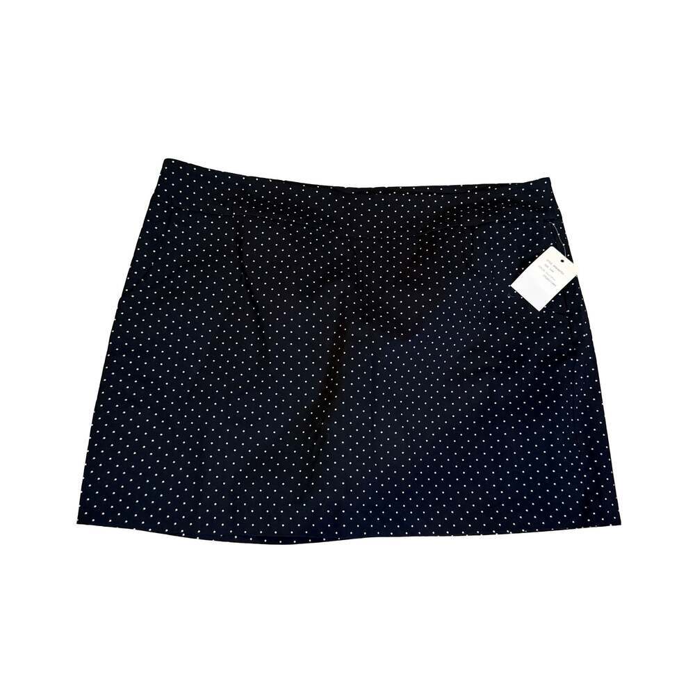 NWT Zac & Rachel Woman Polka-Dot Skort Black and White Size 24W